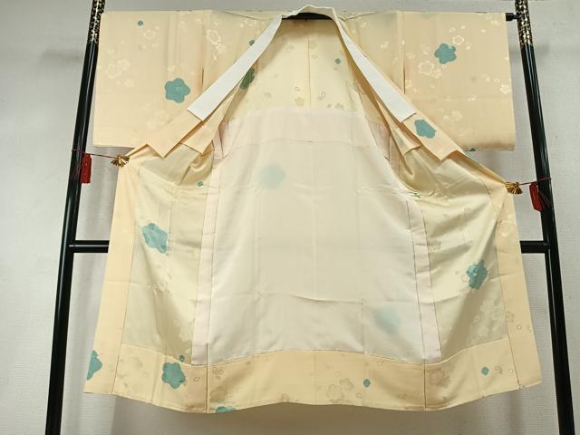 平和屋着物●長襦袢　無双仕立て　絞り　舞桜文　正絹　逸品　AABM8212fy