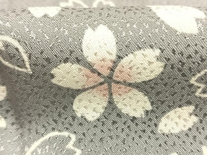 平和屋着物●長襦袢　無双仕立て　市松舞桜文　暈し染め　正絹　逸品　未使用　AABM8227fy