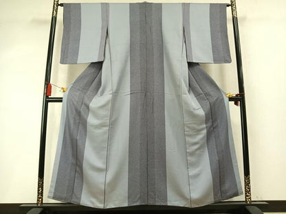平和屋着物●上質な小紋　間道　正絹　逸品　AABM8232fy