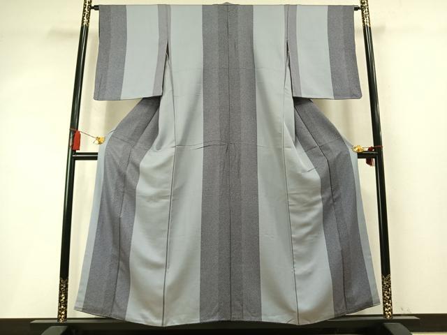 平和屋着物●上質な小紋　間道　正絹　逸品　AABM8232fy