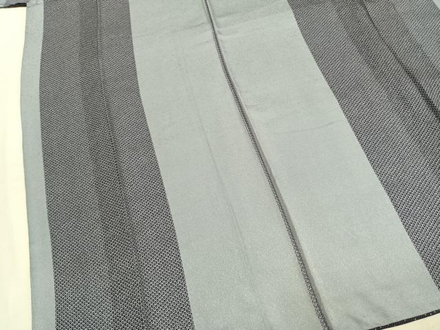 平和屋着物●上質な小紋　間道　正絹　逸品　AABM8232fy