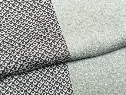 平和屋着物●上質な小紋　間道　正絹　逸品　AABM8232fy