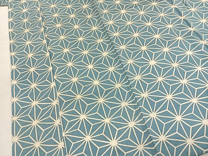 平和屋着物●上質な小紋　麻の葉文様　正絹　逸品　AABM8235fy