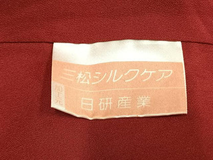 平和屋着物●上質な小紋　縞　逸品　AABM8236fy