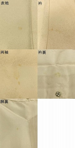 平和屋着物●訪問着　刺繍　地紙枝花文　金彩　正絹　逸品　AABM8243fy