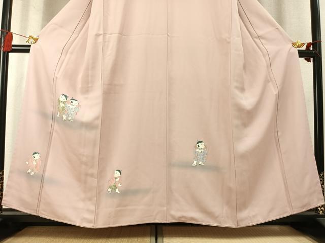 平和屋着物●訪問着　人物文　暈し染め　正絹　逸品　未使用　AABM8254fy