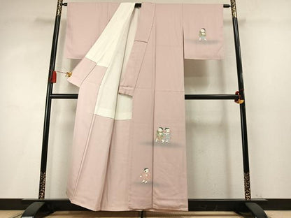 平和屋着物●訪問着　人物文　暈し染め　正絹　逸品　未使用　AABM8254fy
