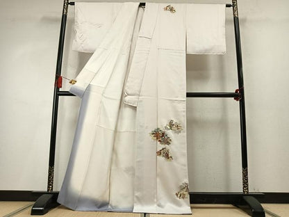 平和屋着物●訪問着　総刺繍　人物文　正絹　逸品　AABM8258fy