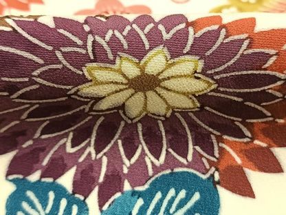 平和屋着物●上質な小紋　型染め　松竹梅　草花文　正絹　逸品　AABM8261fy