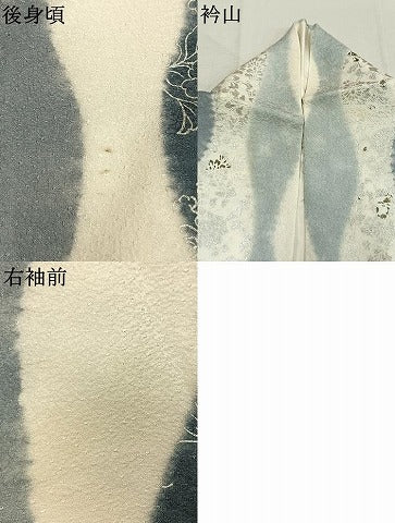 平和屋着物●上質な小紋　立涌花文　金銀彩　正絹　逸品　AABM8270fy