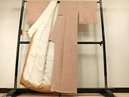 平和屋着物●大変加工の良い総絞り小紋　正絹　逸品　未使用　AABM8273fy