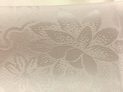 平和屋着物●長襦袢　無双仕立て　雪輪花地紋　暈し染め　反端付き　半衿刺繍　正絹　逸品　AABM8279fy
