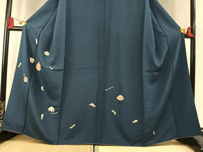 平和屋着物●訪問着　茶道具　正絹　逸品　AABM8283fy
