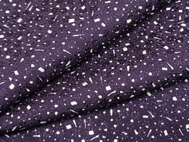 平和屋着物●ファッションデザイナー 花井幸子　振袖用長襦袢　無双仕立て　箔散らし文　半衿刺繍　正絹　逸品　AABM8289fy