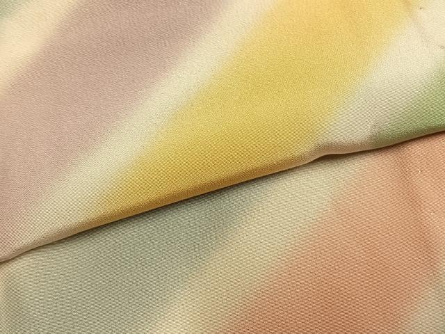 平和屋着物●長襦袢　無双仕立て　斜縞　正絹　逸品　AABM8291fy
