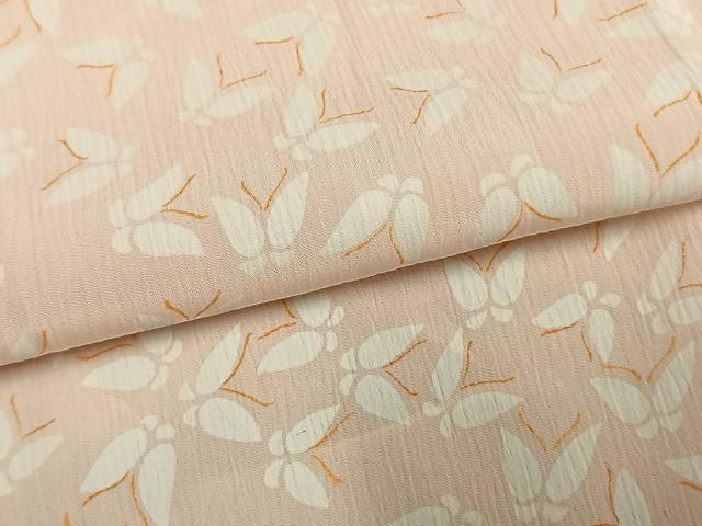平和屋着物●長襦袢　無双仕立て　蝶尽くし　正絹　逸品　AABM8297fy