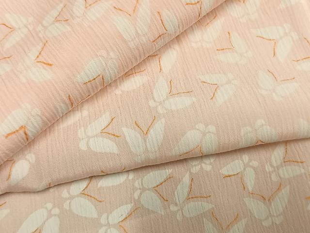 平和屋着物●長襦袢　無双仕立て　蝶尽くし　正絹　逸品　AABM8297fy