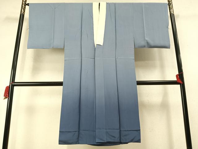 平和屋着物●男性　長襦袢　袷　風景松文　暈し染め　金彩　正絹　逸品　AABM8302fy