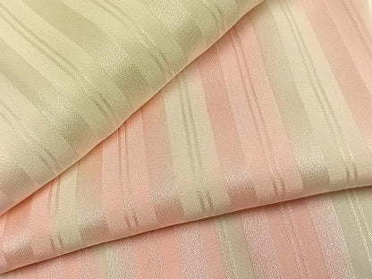 平和屋着物●長襦袢　無双仕立て　縞地紋　暈し染め　正絹　逸品　AABM8305fy