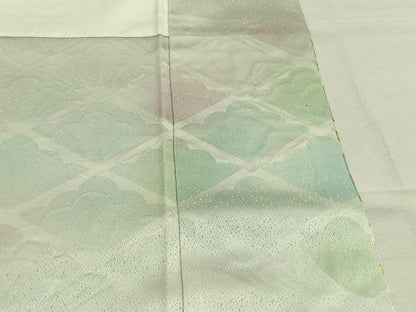 平和屋着物●人間国宝　福田喜三郎　色留袖　刺繍　松　金彩　正絹　逸品　AABM8309fy