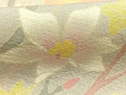 平和屋着物●本加賀友禅作家　北田弓子　色留袖　枝花文　暈し染め　正絹　逸品　AABM8314fy