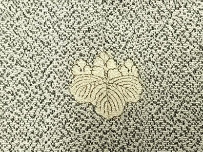 平和屋着物●日本画家　霜鳥忍の世界　彩天目織　色留袖　お召地　宝尽くし松花文　正絹　逸品　未使用　AABM8315fy