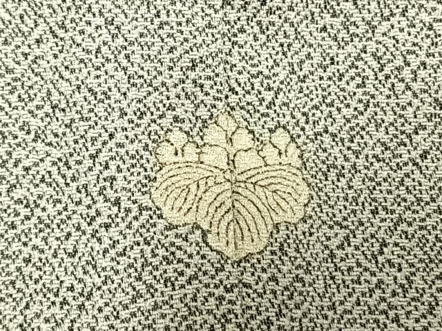 平和屋着物●日本画家　霜鳥忍の世界　彩天目織　色留袖　お召地　宝尽くし松花文　正絹　逸品　未使用　AABM8315fy