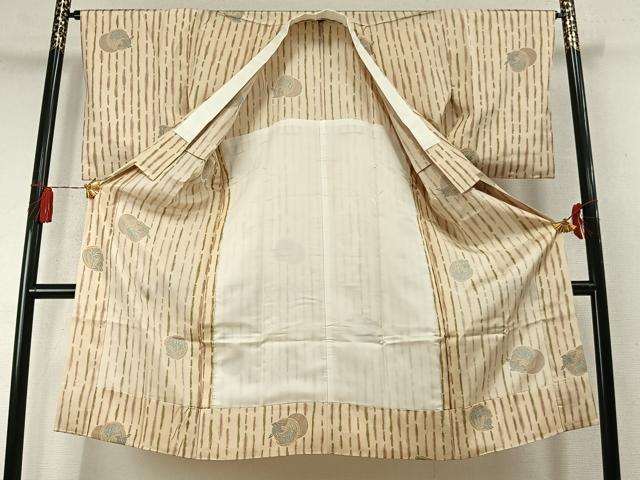 平和屋着物●長襦袢　無双仕立て　紬地　兎丸文　やまと誂製　正絹　逸品　AABM8318fy