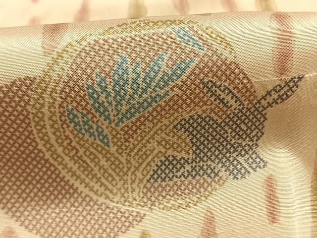 平和屋着物●長襦袢　無双仕立て　紬地　兎丸文　やまと誂製　正絹　逸品　AABM8318fy