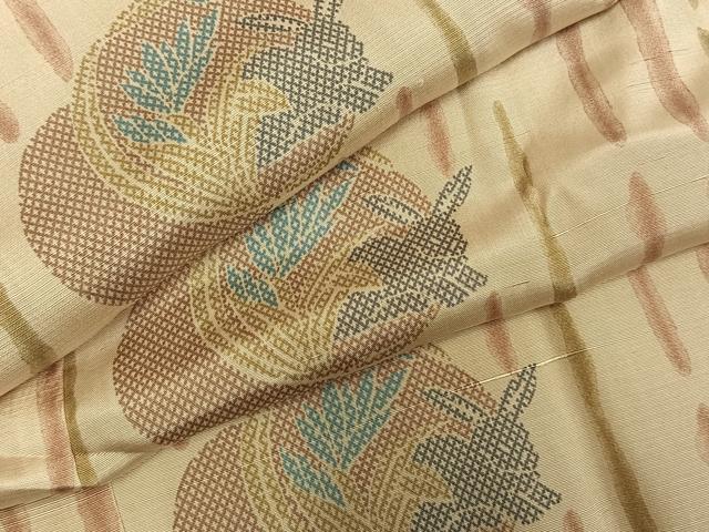 平和屋着物●長襦袢　無双仕立て　紬地　兎丸文　やまと誂製　正絹　逸品　AABM8318fy