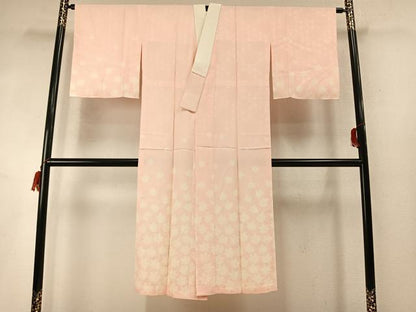 平和屋着物●長襦袢　無双仕立て　舞葉文　正絹　逸品　AABM8320fy