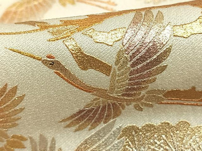 平和屋着物●金彩友禅　卓越技能者・名工・和田光正　色留袖　飛鶴松文　暈し染め　金銀彩　正絹　逸品　AABM8322fy