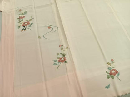 平和屋着物●長襦袢　無双仕立て　枝花文　暈し染め　正絹　逸品　AABM8330fy
