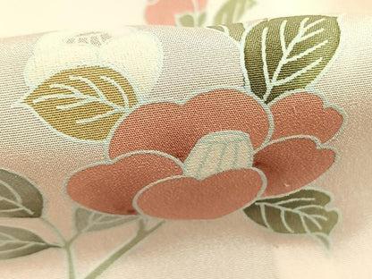 平和屋着物●長襦袢　無双仕立て　枝花文　暈し染め　正絹　逸品　AABM8330fy