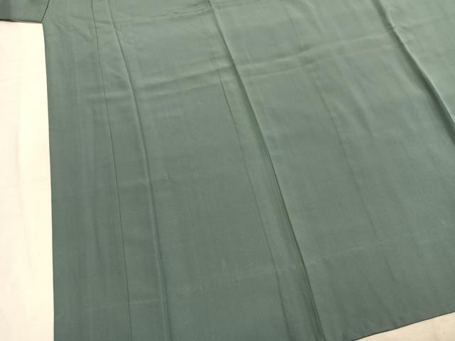 平和屋着物●長襦袢　無双仕立て　藍鼠色　正絹　逸品　AABM8333fy