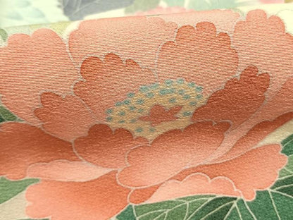 平和屋着物●豪華色留袖　友禅　作家物　草花文　暈し染め　正絹　逸品　未使用　AABM8338fy