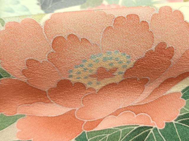 平和屋着物●豪華色留袖　友禅　作家物　草花文　暈し染め　正絹　逸品　未使用　AABM8338fy