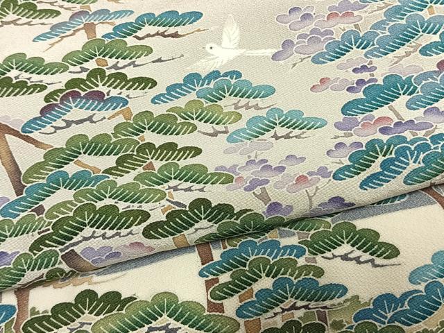 平和屋着物●豪華色留袖　友禅　作家物　飛鳥松文　暈し染め　正絹　逸品　AABM8340fy
