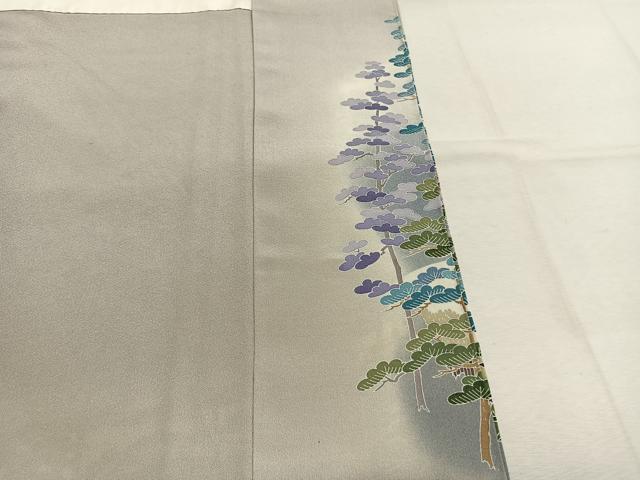 平和屋着物●豪華色留袖　友禅　作家物　飛鳥松文　暈し染め　正絹　逸品　AABM8340fy