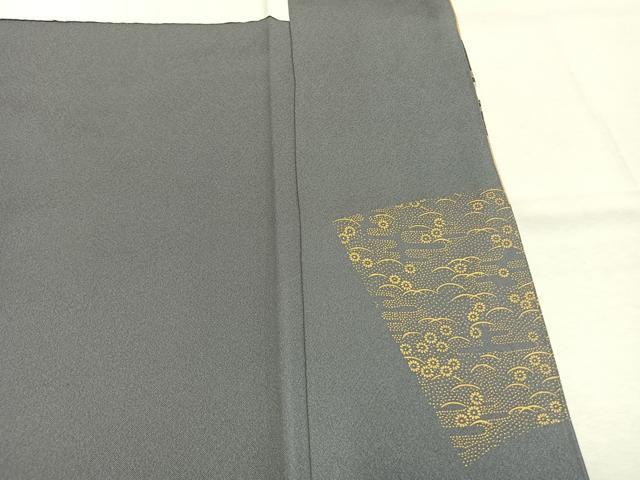 平和屋着物●豪華色留袖　駒刺繍　色紙地紙花鳥文　金銀彩　正絹　逸品　未使用　AABM8341fy