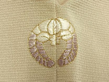 平和屋着物●豪華色留袖　駒刺繍　草花文　金彩　正絹　逸品　未使用　AABM8345fy