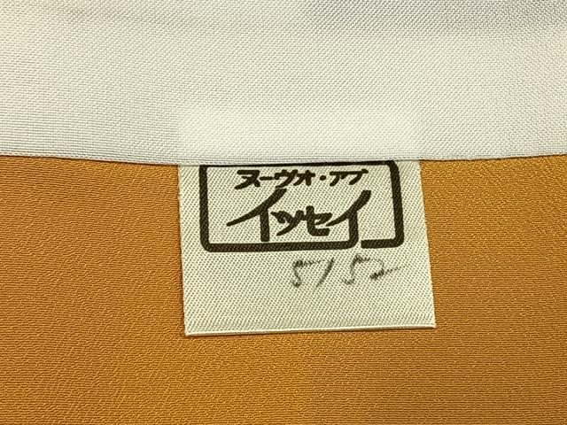 平和屋着物●小振袖　二尺袖　草花文　金彩　洗える着物　AABM8358fy