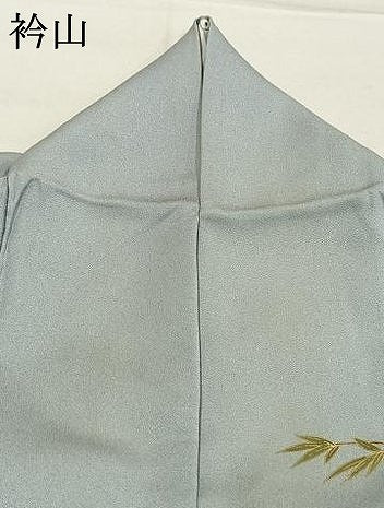 平和屋着物●訪問着　刺繍　草花文　暈し染め　金銀彩　さが美扱い　正絹　逸品　AABM8382fy