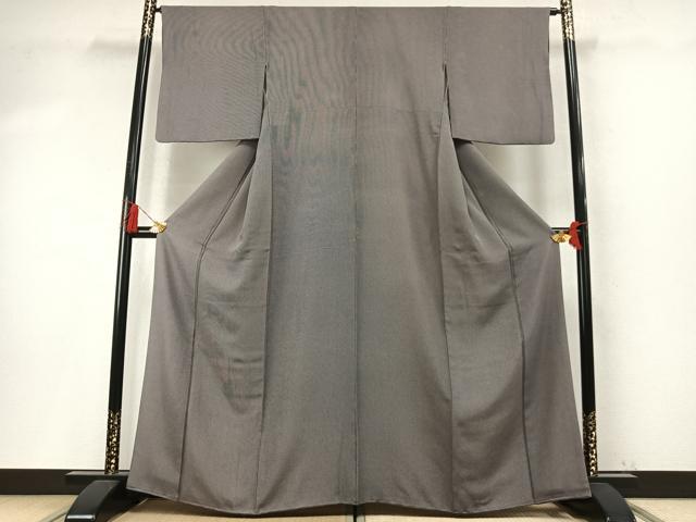 平和屋着物●江戸小紋　万筋　青色×灰色　正絹　逸品　AABM8408fy