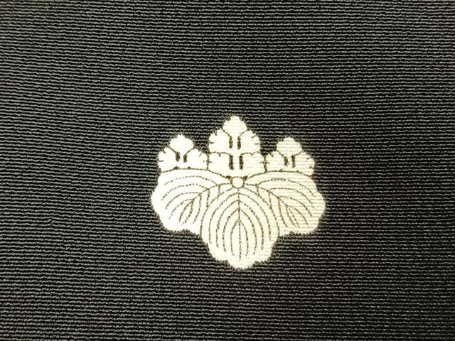 平和屋着物●豪華黒留袖　駒刺繍　飛鳥花文　金銀糸　正絹　逸品　AABM8436fy