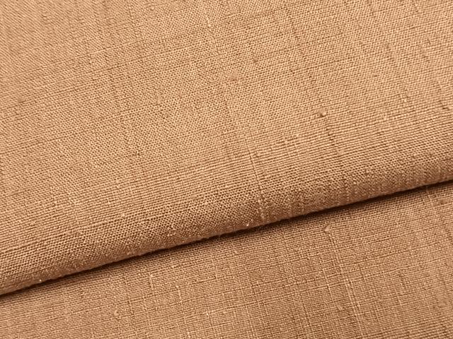 平和屋着物●本場結城紬　奥順織物謹製　証紙付き　ときがら茶色　正絹　逸品　AABM8473fy