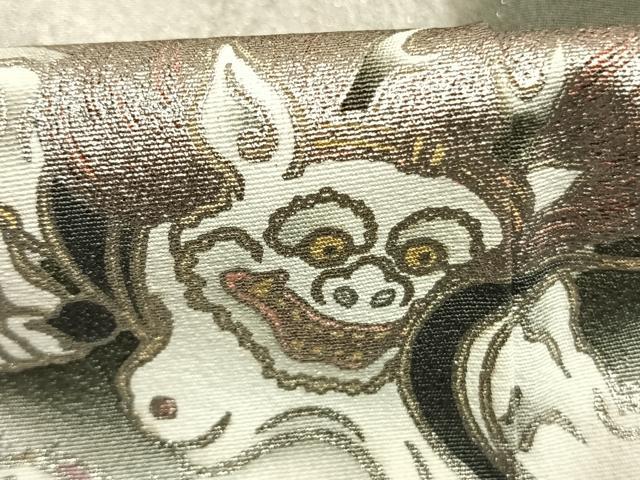 平和屋着物●松尾光琳　訪問着　風神雷神　暈し染め　銀彩　正絹　逸品　AABM8484fy