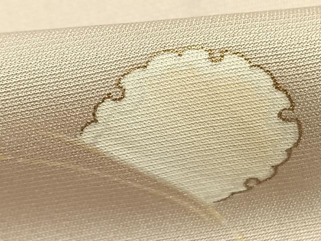 平和屋着物●上質な小紋　雪輪文　金彩　正絹　逸品　未使用　AABM8492fy
