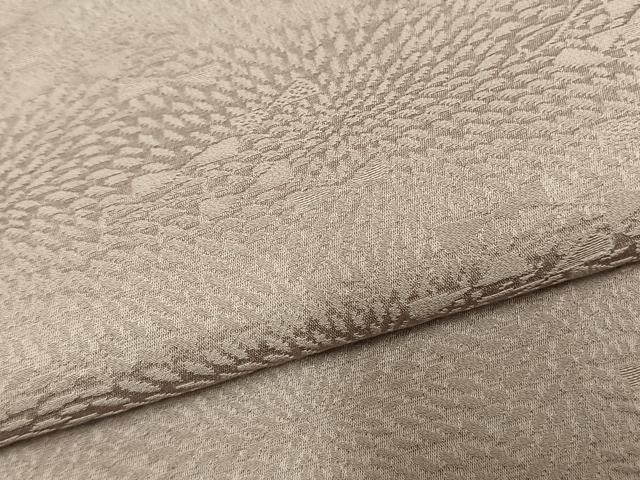 平和屋着物●上質な色無地　霞地紋　鴇浅葱色　正絹　逸品　AABM8498fy