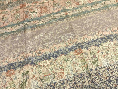 平和屋着物●訪問着　作家物　横段壁画文　金彩　正絹　逸品　AABM8539fy